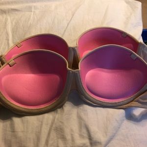 PINK strapless push up bras